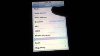 iPhone 3GS no WiFi bluetooth IMEI  Baseband [upl. by Lamar]