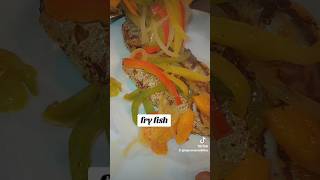 simple jamaican fry fish snapper with escovitch vegetables shorts [upl. by Yesor964]