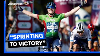 Charlotte Kool Storms To Victory  Simac Ladies Tour Stage 3  Eurosport [upl. by Aicissej]