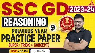 SSC GD 202324  SSC GD Reasoning by Atul Awasthi  SSC GD Reasoning Previous Year Paper 9 [upl. by Neely]