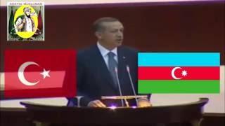 ERDOĞAN Azerbaycan Milli Marşını Okuyor [upl. by Converse]