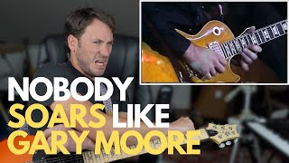 Guitar Teacher REACTS GARY MOORE — The Messiah Will Come Again  LIVE [upl. by Greerson]