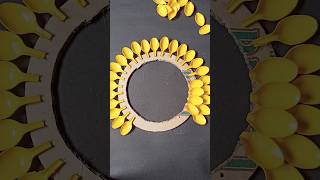 DIY plastic spoon reuse idea diy plasticspoon walldecor viral homedecor ytshorts [upl. by Roon]