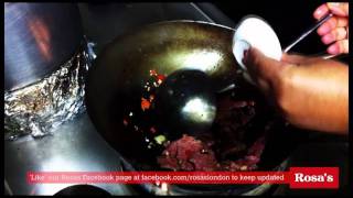 How to make Pad Kra Prow Beef  Rosas London online cooking class [upl. by Yelnet]