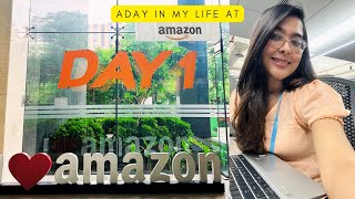 A day in my life at work Amazon Bangalore office tour Aquila [upl. by Constancy]