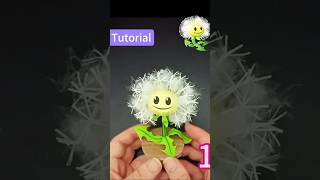 TutorialMake a Paper Dandelion from Plants vs Zombies PaperDandelion tutorial DIY PVZ [upl. by Oswald277]