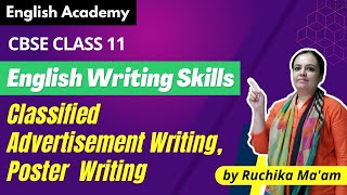 CBSE Class 11 English Classified Advertisement Writing and Poster Writing [upl. by Suzanne8]