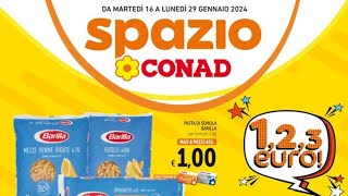 Volantino SPAZIO CONAD🛒dal 16 al 29 Gennaio 2024 [upl. by Lorrac29]