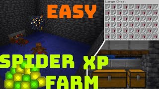 Minecraft Spider Spawner XP Farm  120 [upl. by Assej482]