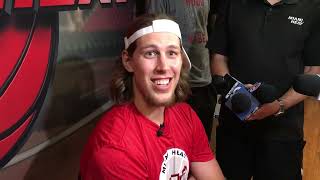 Kelly Olynyk interview makes first promotional appearance for the Miami Heat at 2017 Summer Camp [upl. by Hgielsel327]