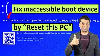 Fix INACCESSIBLEBOOTDEVICE Error on Windows 11\10 EASY [upl. by Schiff784]