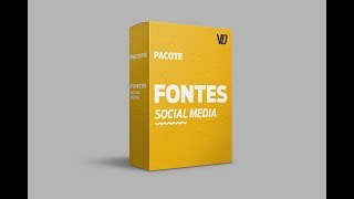 Pacote Fontes Para Social Media [upl. by Buyer]