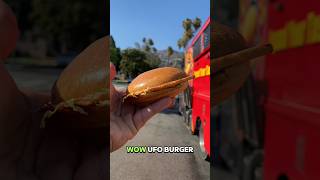 This Chicken UFO Burger is LOADED with Cheese and Sauce 👀🔥 shorts food mukbang [upl. by Gould]