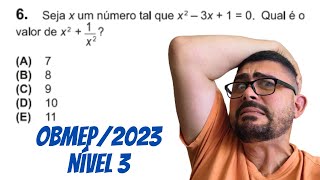 QUESTÃO DA OBMEP NÍVEL 32023ÁLGEBRA NA VEIAVOCÊ VAI SE SURPREENDERPRODUTOS NOTÁVEISCONCURSOS [upl. by Flss]