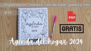 AGENDA 2024 GRATIS  PDF GRATIS  AGENDA DEL HOGAR [upl. by Constantina]