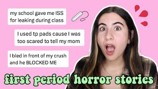 reading horror stories about getting your first period the tea [upl. by Aivlys]