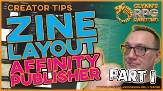 How to create a Zine Layout in Affinity Publisher  Part 1 [upl. by Gamber962]