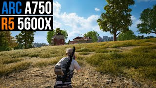 Intel ARC A750  PUBG  1080p  1440p  Min Medium and Max Settings [upl. by Afihtan36]