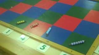 Montessori Checker Board Lesson [upl. by Einberger]