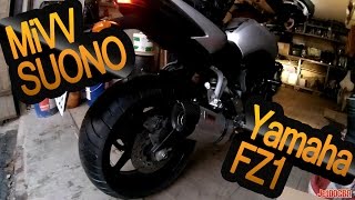 Прямоток MiVV SUONO на Yamaha FZ1  FZ1N [upl. by Alyad]