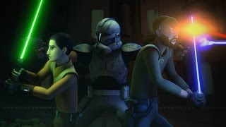 Star wars rebels Ezra Rex Kanan freeing Zeb [upl. by Orly]