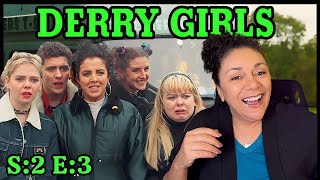 DERRY GIRLS SEASON 2 EPISODE 3 REACTION [upl. by Amzaj]