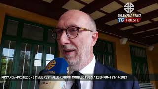 RICCARDI «PROTEZIONE CIVILE RESTI ALLE REGIONI MODELLO FVG SIA ESEMPIO»  23102024 [upl. by Arette924]