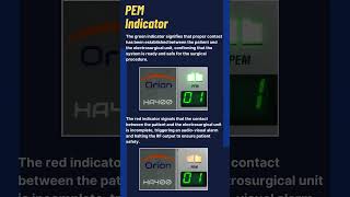 Orion ESU Technology PEM Patient Plate Return Electrode Monitoring medicalstudent surgical [upl. by Adnelg294]