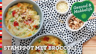 Stamppot broccoli  Gezond recept  Voedingscentrum [upl. by Kramnhoj]