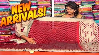 Rajguru Red amp Gold Shimmer Saree  Hello Ladies  New Arrivals  Vanitha TV [upl. by Sikram]