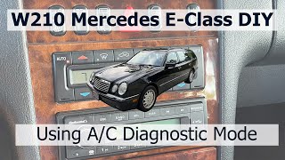 W210 W140 W202 MercedesBenz AC Diagnostic Mode All Values and Descriptions [upl. by Edric]