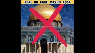 Real Aur Fake Masjid Al Aqsa 😱  Masjid Al Aqsa Real Photo  shorts viral youtubeshorts short [upl. by Inaleon]