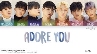 iKON 아이콘 – 좋아해요 ADORE YOU Color Coded Lyrics EngRomHan가사 [upl. by Ahsito]