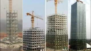 Un immeuble de 30 étages construit en 15 jours [upl. by Kallman]