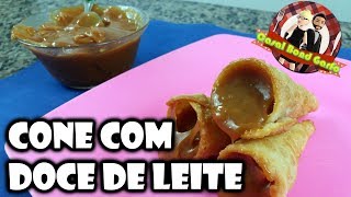 Canudinhos de Doce de leite de Massa de Pastel [upl. by Atsyrt]