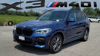 2021 BMW X3 M40i Phytonic Blue Metallic on Black with Exhaust Test [upl. by Ocirnor786]