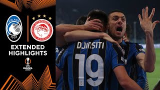 Atalanta vs Olympiakos Extended Highlights  UEL  Round of 16  Leg 1  CBS Sports Golazo [upl. by Aloysius]