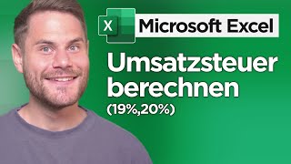 Mehrwertsteuer und Umsatzsteuer einfach berechnen in Excel [upl. by Kathryne]