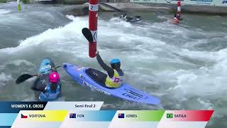 Womens Kayak Cross Highlights  2023 ICF CanoeKayak Slalom World Cup Ljubljana Slovenia [upl. by Rehteh84]