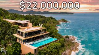 Touring a 22000000 Stunning Cliffside Mansion Overlooking the Indian Ocean [upl. by Cusick]