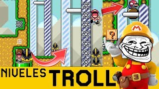 Trampas y Pillerías por Todas Partes  NIVELES TROLL 3  Super Mario Maker  ZetaSSJ [upl. by Simonne203]