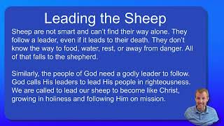 Lecture 10Shepherding the Flock [upl. by Ahseniuq]