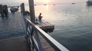 floating jetty for fishing workers [upl. by Udell]