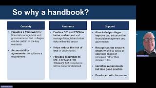 Presentation introducing the College Financial Handbook [upl. by Ikila628]