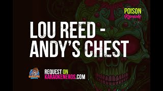 Lou Reed  Andys Chest Karaoke version [upl. by Ynobe706]