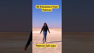 Beautiful Salt Lake in PokhranRajasthan travel nature rajasthantourism [upl. by Newell879]