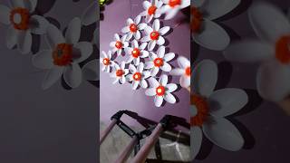 plastic spoons flower making l DIY l easy plastic spoon decor l spoons youtube youtubeshorts [upl. by Pevzner]