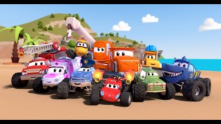 Welcome to Monster Town  The Monster Town with lots of Monster Trucks [upl. by Hellah408]