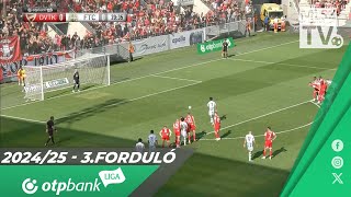 DVTK  Ferencvárosi TC  02  01  OTP Bank Liga  3 forduló  MLSZTV [upl. by Htiek]