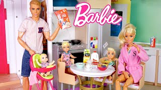 Barbie amp Ken Doll Family Morning Routine Weekend Adventure [upl. by Elder]